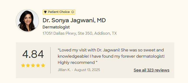 dr lsonya jagwani zocdoc score