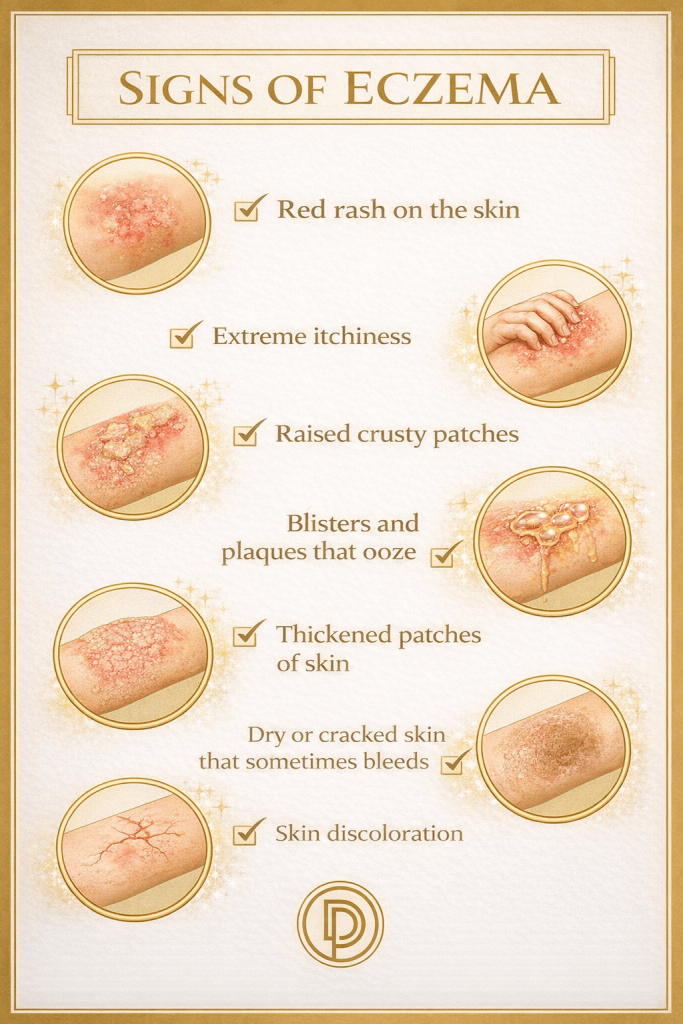 signs symptoms of eczema